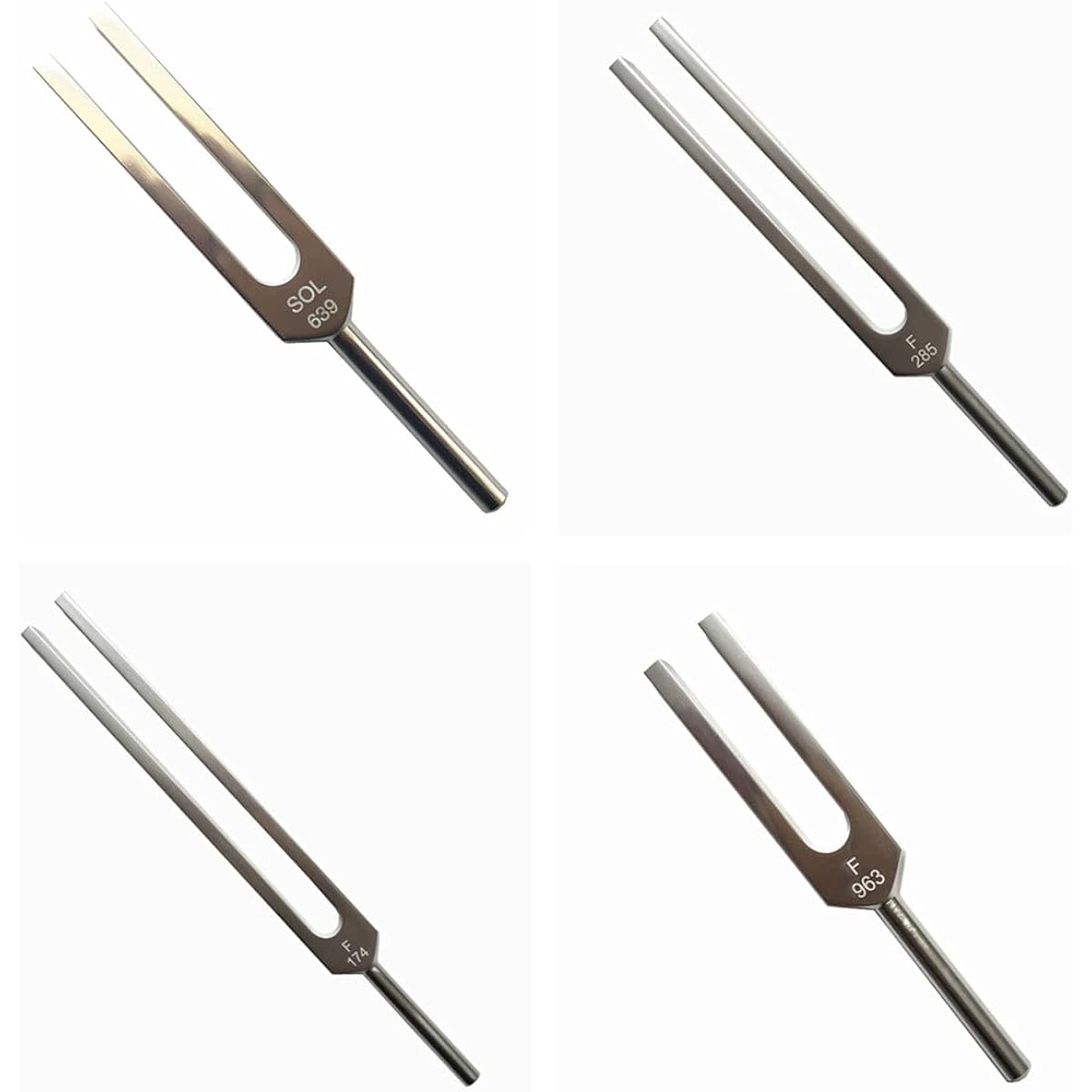Tuning fork sound healing therapy tool set 9pcs 174/285/396/417/528/639/741/852/963HZ