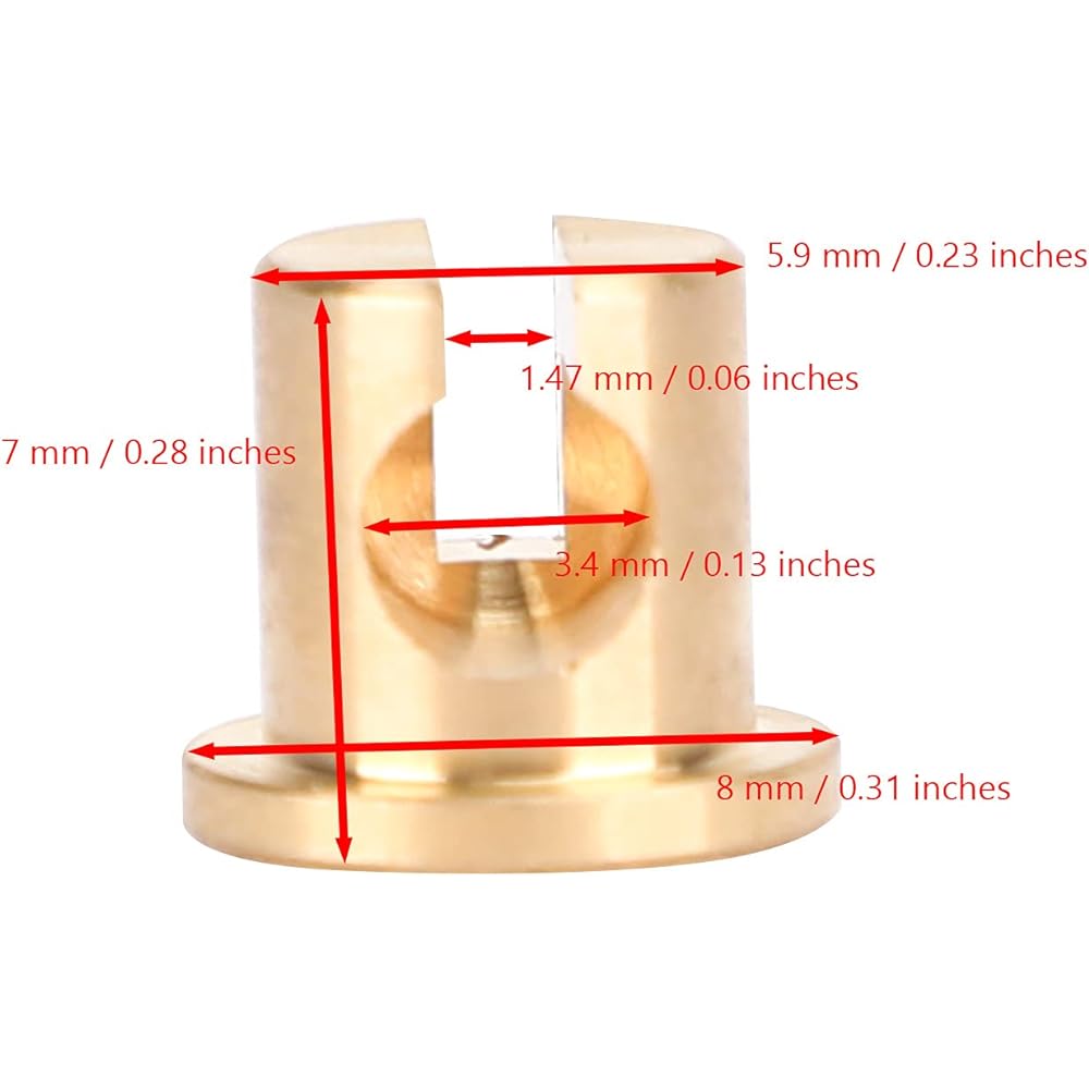 Topteng Universal Carburetor Throttle Cable End Joint Guide Nut for ATV Models Polaris Suzuki Yamaha ATV