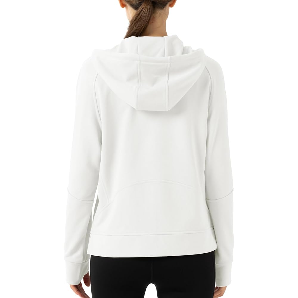 [Gopune] Women's Sweatshirt, Parka, Full Zip, Jersey, Hooded, Running Jacket, Sweat Absorbent, Climbing Clothes, Stretch, Golf Wear, Sportswear, With Finger Holes, Spring/Autumn Clothes