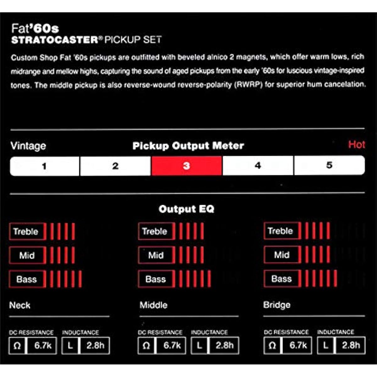 Fender Fender ◆ CS Custom Shop Fat 60's Stratocaster SET of 3 ◆strat Stratocaster guitar pickup set "parallel import product"