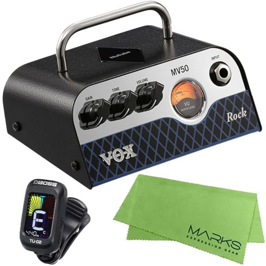 VOX MV50 Rock [MV50-CR] + BOSS Clip Tuner TU-02 Set [with Marks Cross]