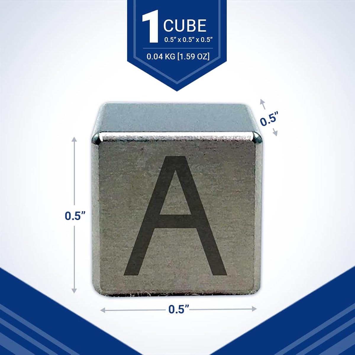 Tungsten Engraving Cube - 0.5 inch (A)