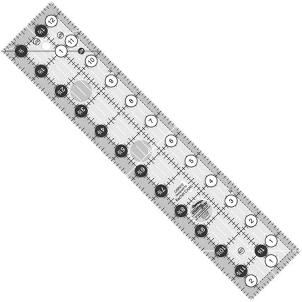 Creative Grids 6.4cm x 32cm Rectangle Quilting Ruler Template CGR212