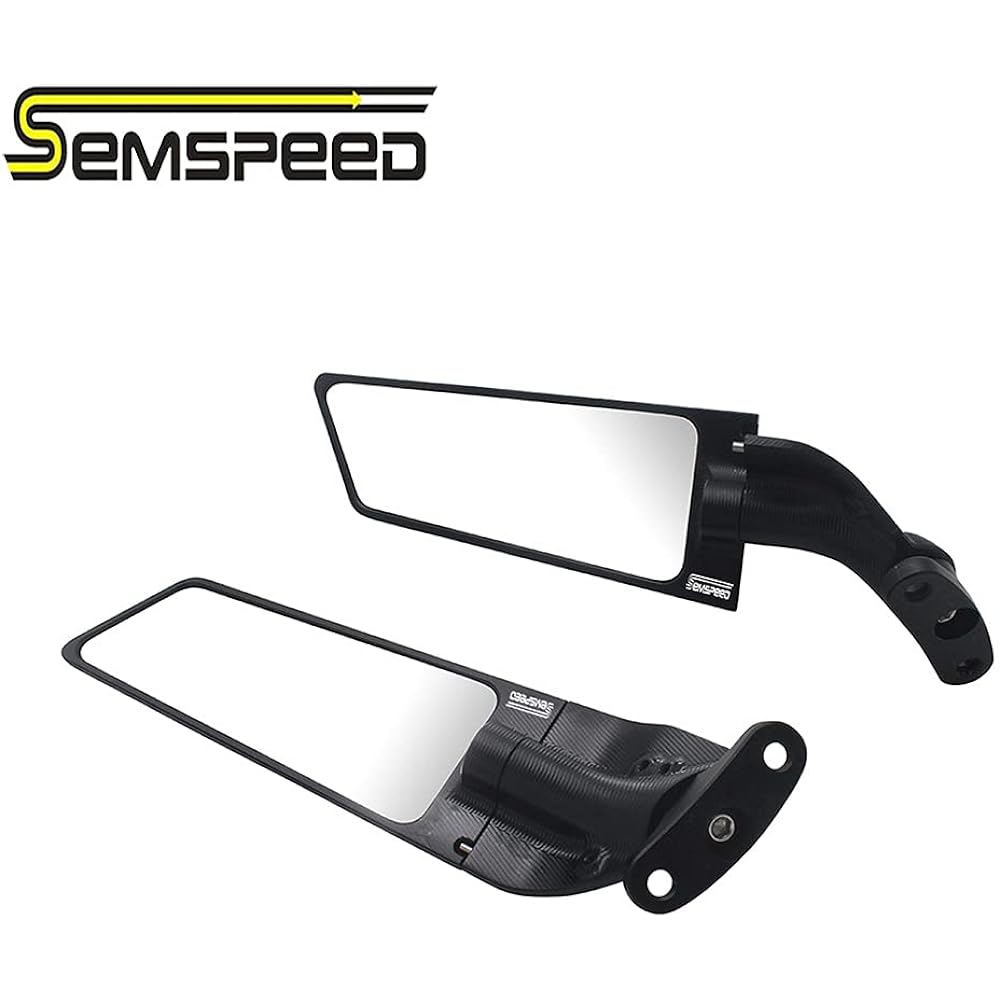Semspeed Motorcycle Mirror Motorcycle Rearview Mirror KAWA-SAKI ZX-10R 2009-2021 KAWASAKI ZX-6R 2009-2021 (Mirror)