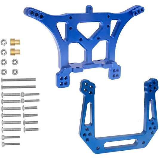 Aluminum Front & Rear Shock Tower Set 1/10 Traxxas Slash 2WD Stampede Rustler VXL RC Car Upgrade Parts Replacement for 3638 3639