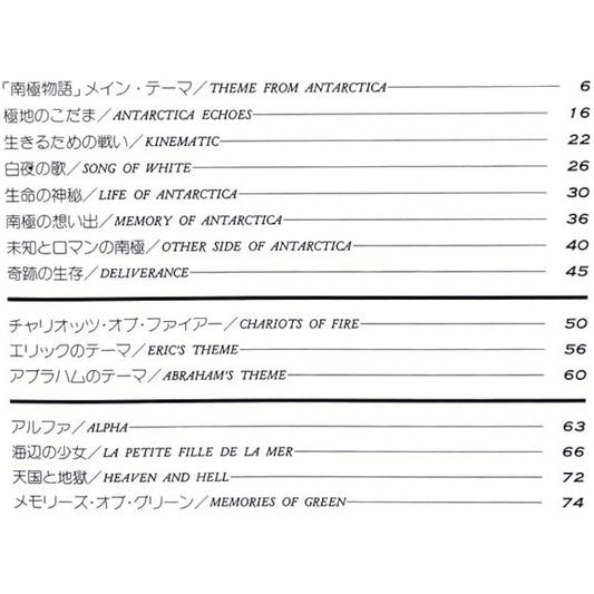 Antarctica Story Goods Piano Sheet Music