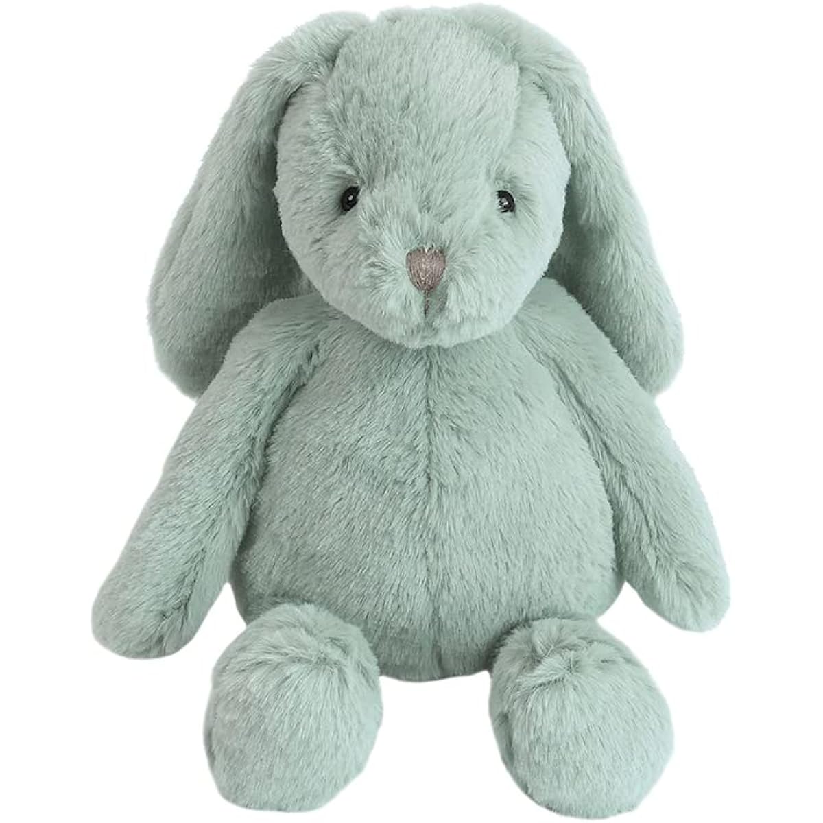 MON AMI Clover Bunny Plush Toy - 11" Sage Green Soft Cuddly Bunny Stuffed Animal, Nursery Decor, Easter Gift for Kids of All Ages