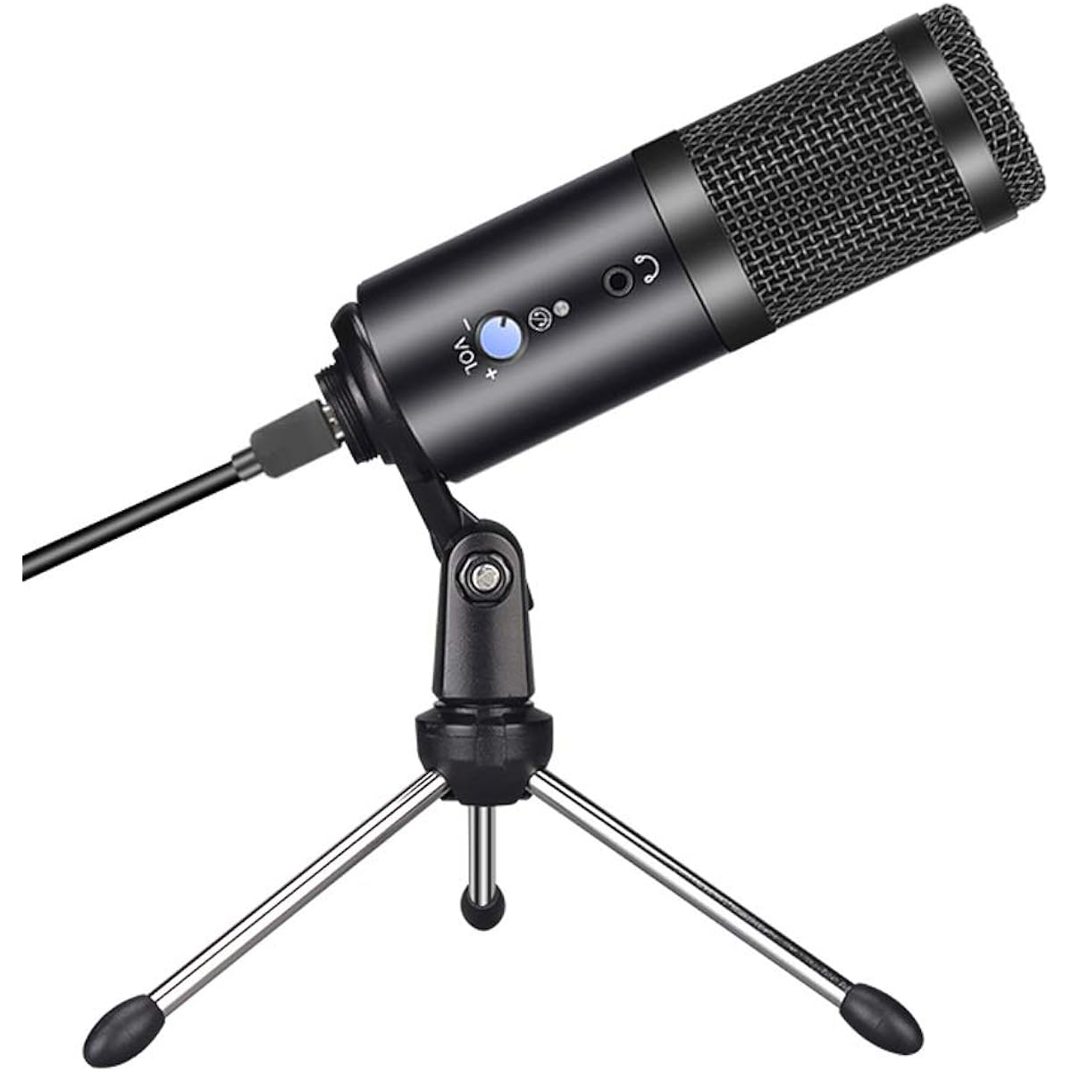 Microphone USB Microphone Laptop Microphone for Mac Computer Streaming Gaming Karaoke Recording Podcast (B)