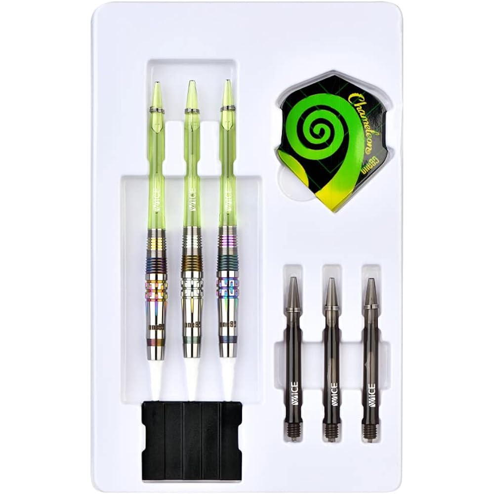 One80 CHAMELEON AQUAMARINE 2BA dart barrel dart set