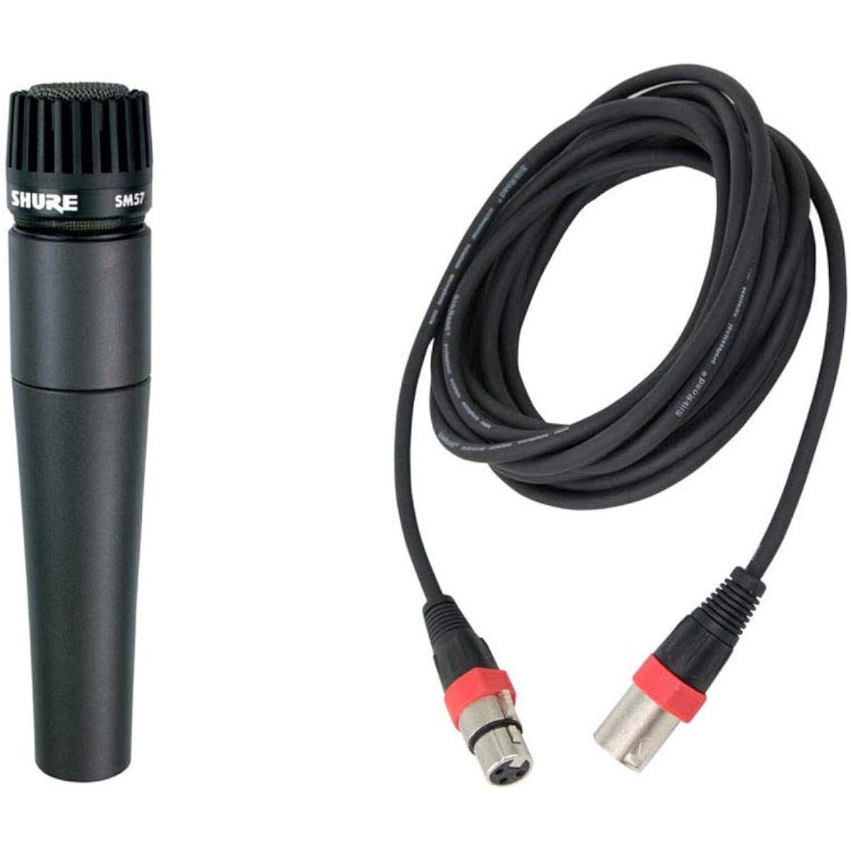 SHURE SM57-LCE Dynamic microphone for musical instruments with 5M microphone cable (XLR male to female)