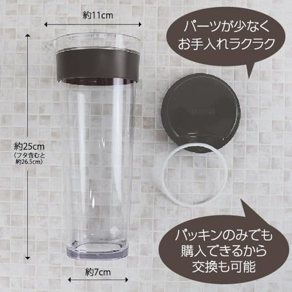 [Takeya Official] Slim Jug Set of 2 (1.1L, Green Set of 2)