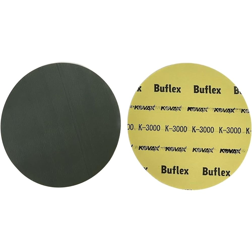KOVAX Black Disc (Box) with Glue, 150mm Round, No Hole, Equivalent to Particle No. 3000, 50 Pieces, 1 Box