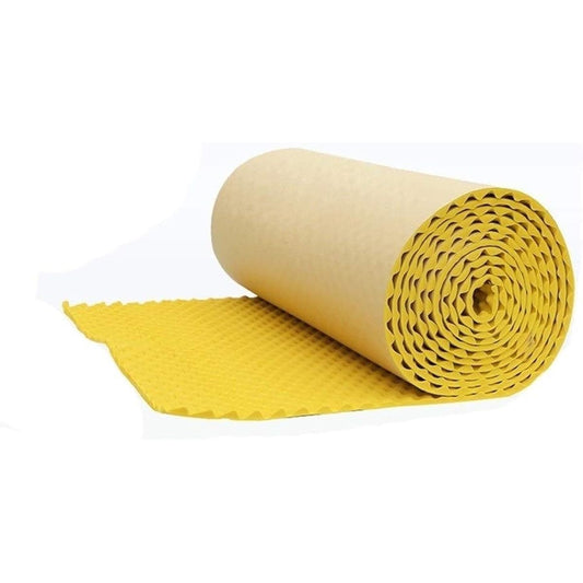 Anti-Noise Acoustic Panel, Moisture-Proof Flame-Retardant Sound-Absorbing Cotton Bedroom Living Room Soundproof Foam Home Supplies (Black) (Yellow)