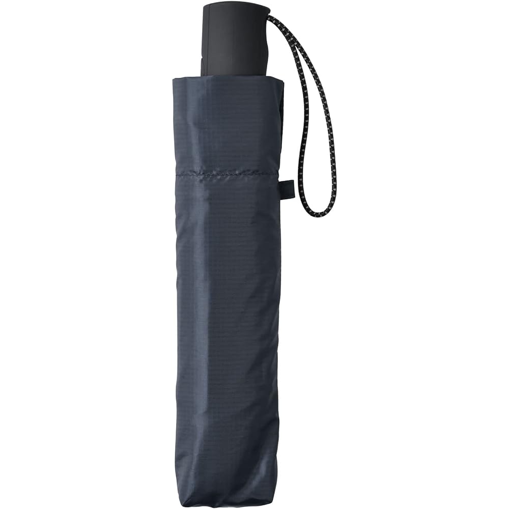 Amvel 54cm wide size, only 25mm thin, 180g ultra-light automatic opening/closing folding umbrella VERYKAL Flat Navy