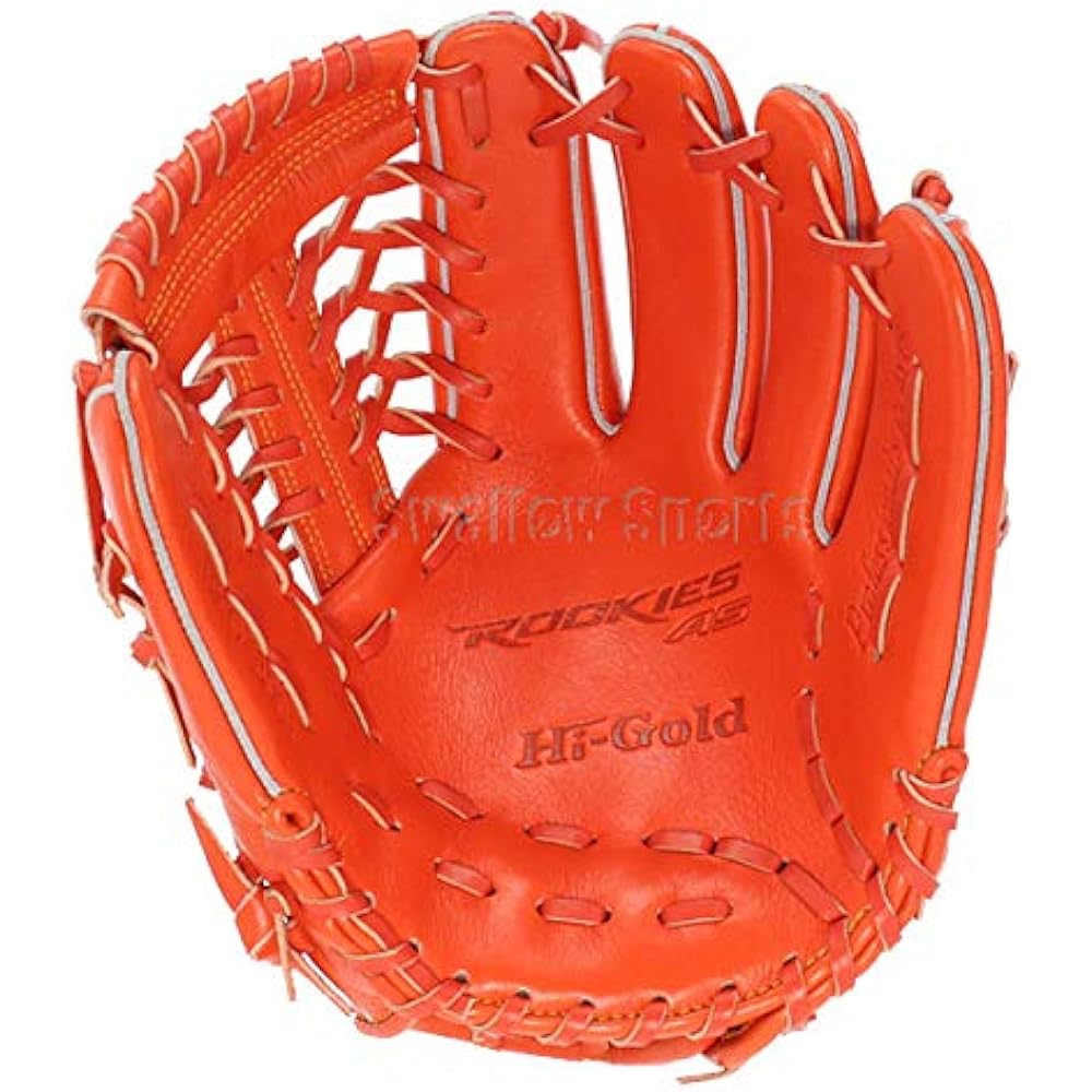 HI-GOLD Boys' Softball Gloves Rookies Ace Softball Series RKG-3001 Fire Orange L~LL (28cm)