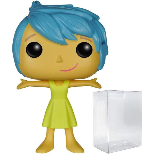 POP Disney Pixar Inside Out Joy Funko Pop | Vinyl Figure (Includes Compatible Pop Box Protector Case) Multicolor 3.75"