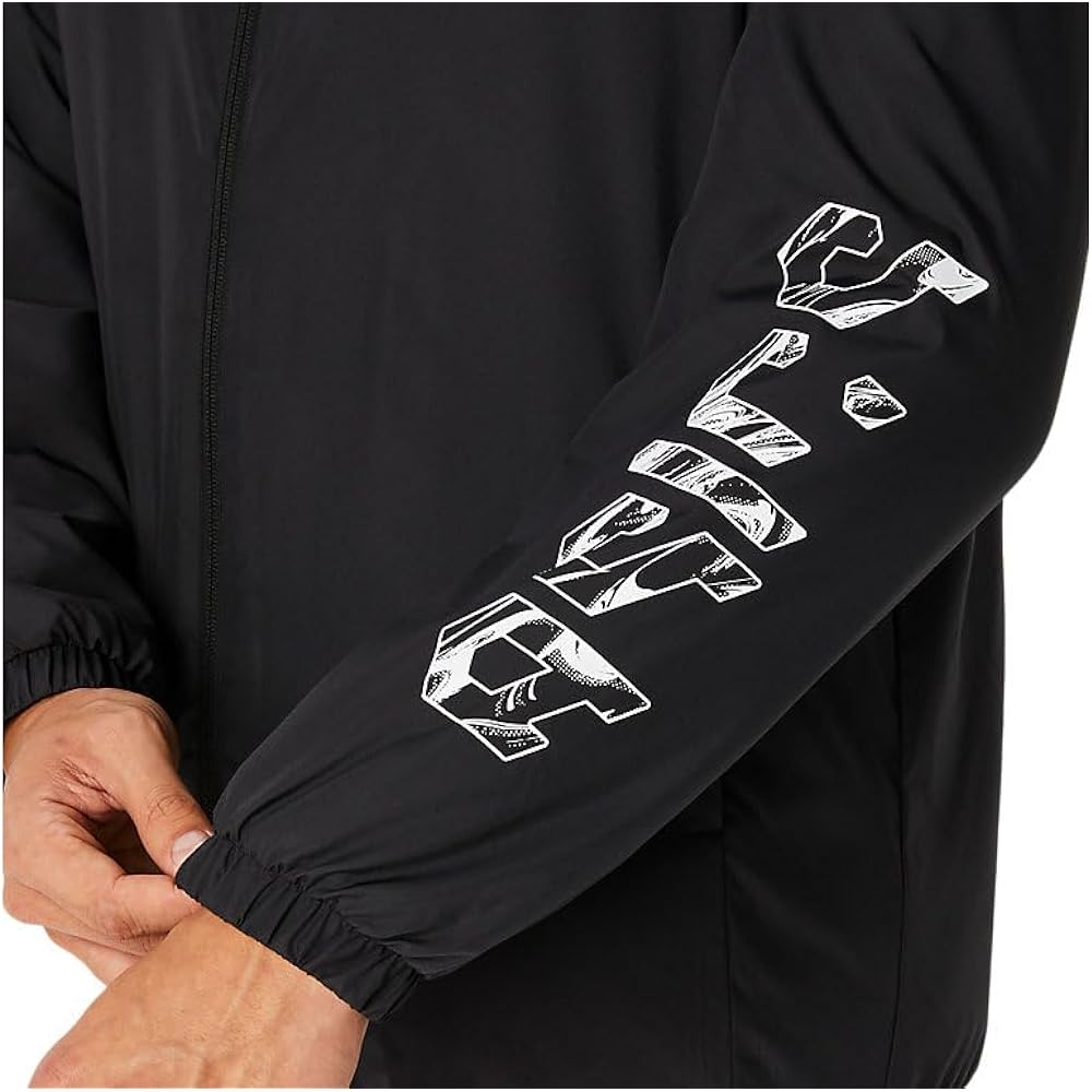 [ASICS] Training Wear ASICS Hex Graphic Filled Windbreaker Hoodie 2031E238 Men's