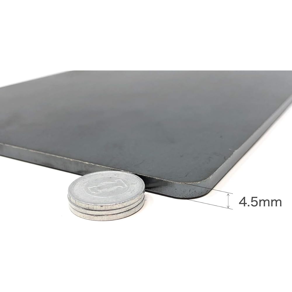 Rounded corner iron plate A5 thickness 4.5mm A5 size (210mm x 148mm) PL-A5-4.5