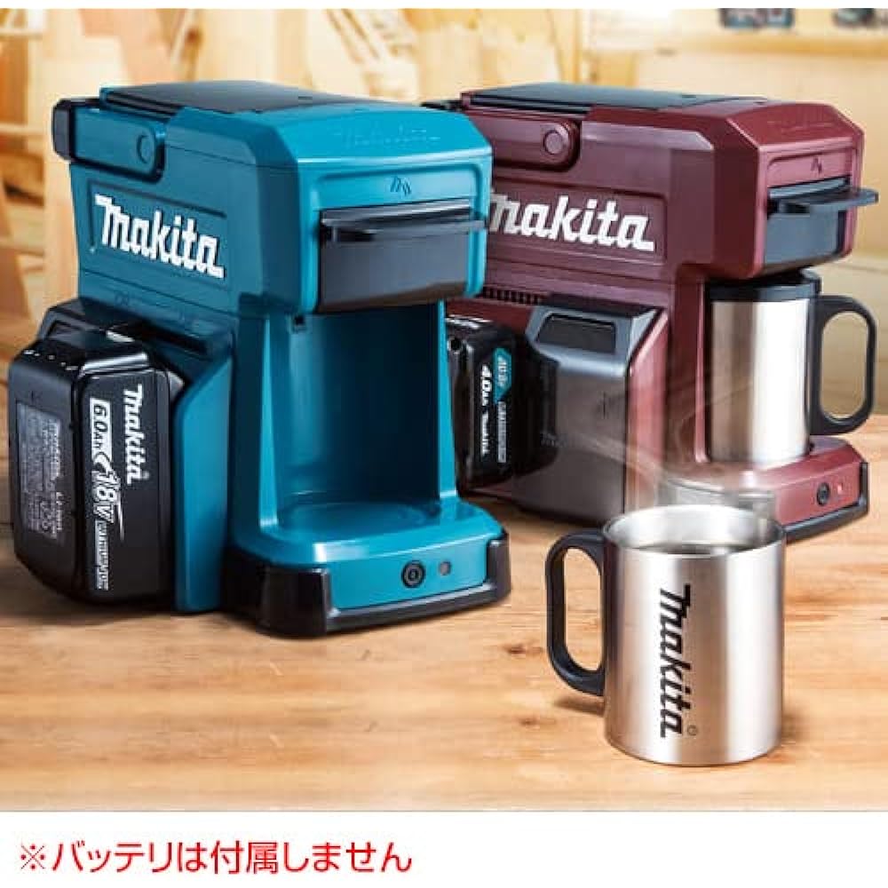 Makita Rechargeable Coffee Maker Battery Charger Sold Separately Authentic Red CM501DZAR