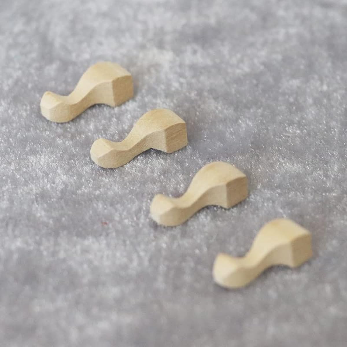 AirAds Dollhouse 1:12 Miniature Furniture Legs Wardrobe Cabinet Legs Unfinished Wood(4pcs)