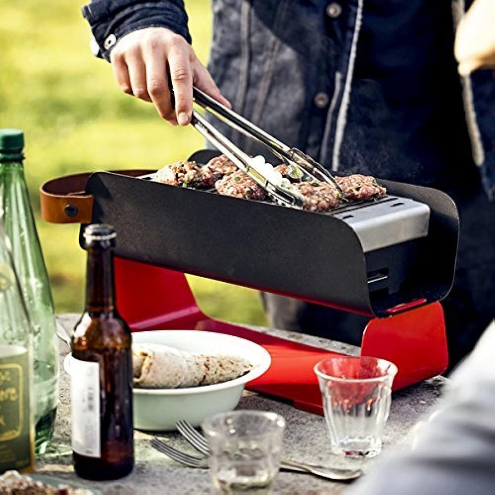 ASPLUND Portable Outdoor Grill GY (Graphite Gray) Size: Approx. W43.5 D17 H11 693125