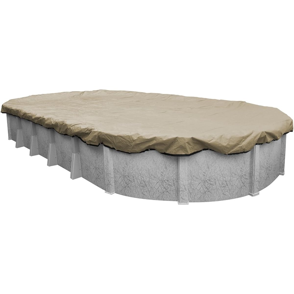 Pool Mate 312141-4-PM 20 Year Professional Grade Winter Oval Above Ground Pool Cover 21 x 40 Feet Tan