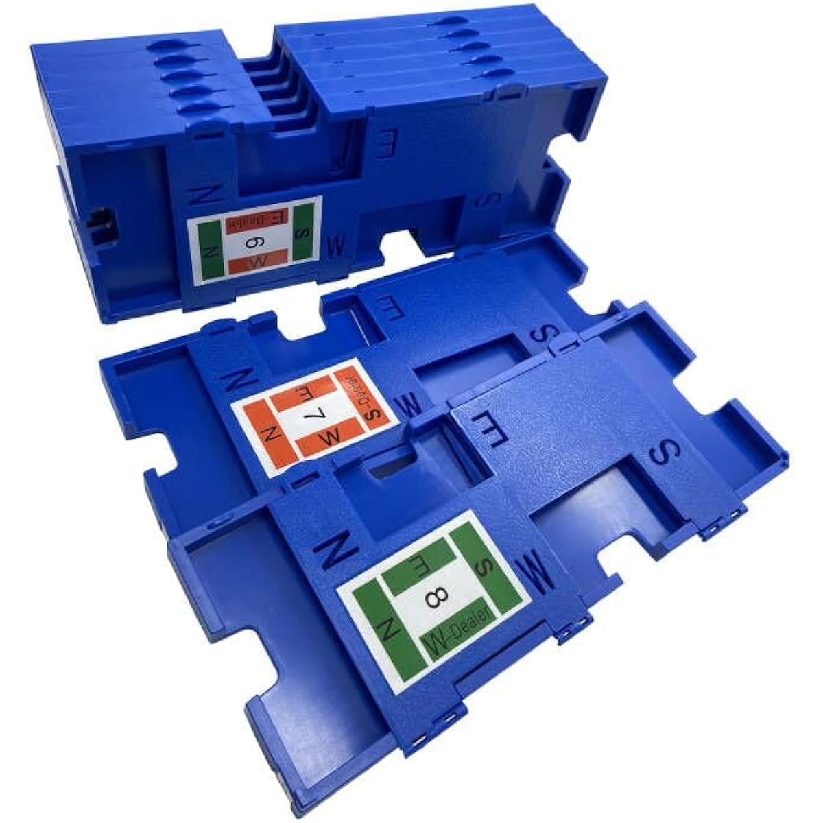 AQINGR 8 Piece Bridge Game Reproduction Board Bridge Kit for Bridge Card Game Each Board Includes Directions (S N W E) Board Number Dealer Perfect for Party/Travel/Camping (Dark Blue)