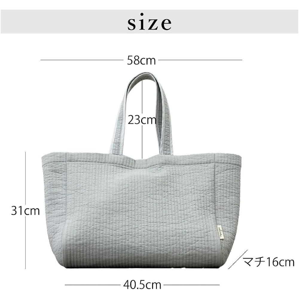 [HOPPE] cheeks Nubi tote bag large