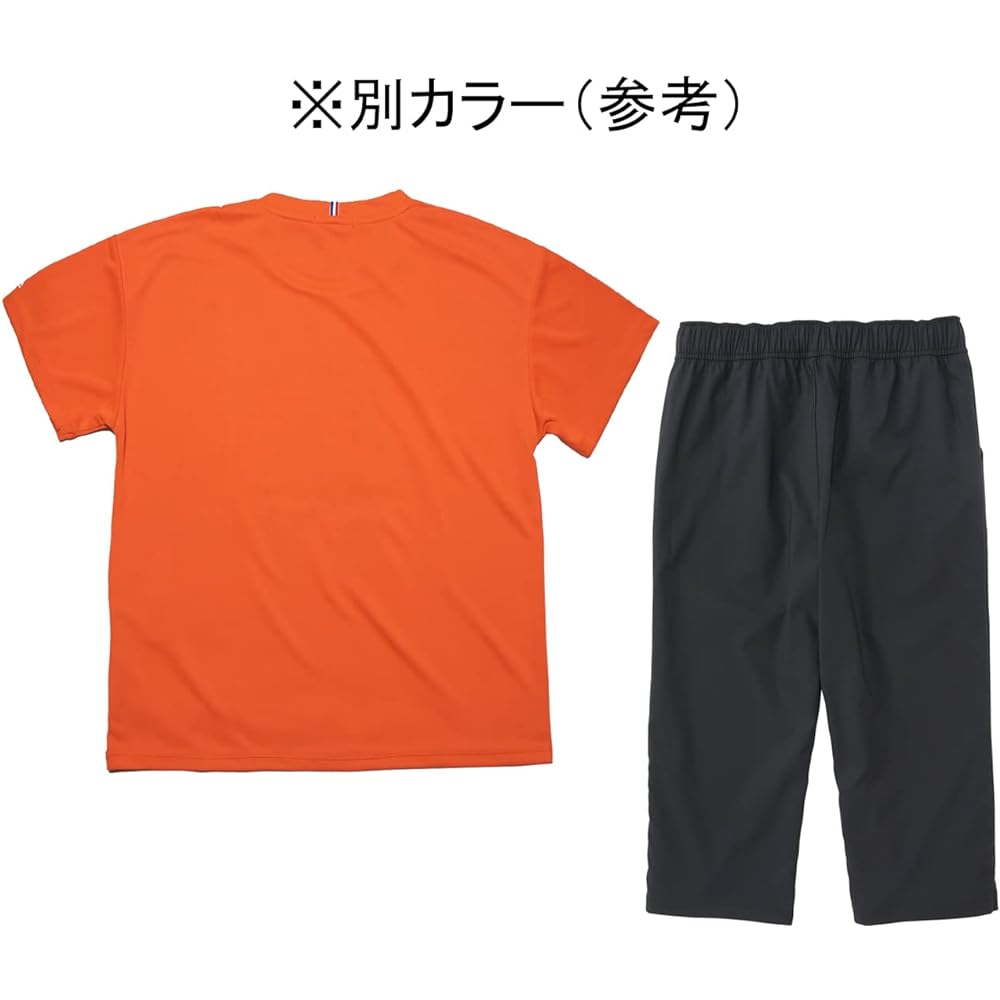 [Le Coq Sportif] Women's Sunscreen Short Sleeve T-Shirt/Cross Jersey 3/4 Length Pants Top and Bottom Set QMWRJA10/QMWRJG24