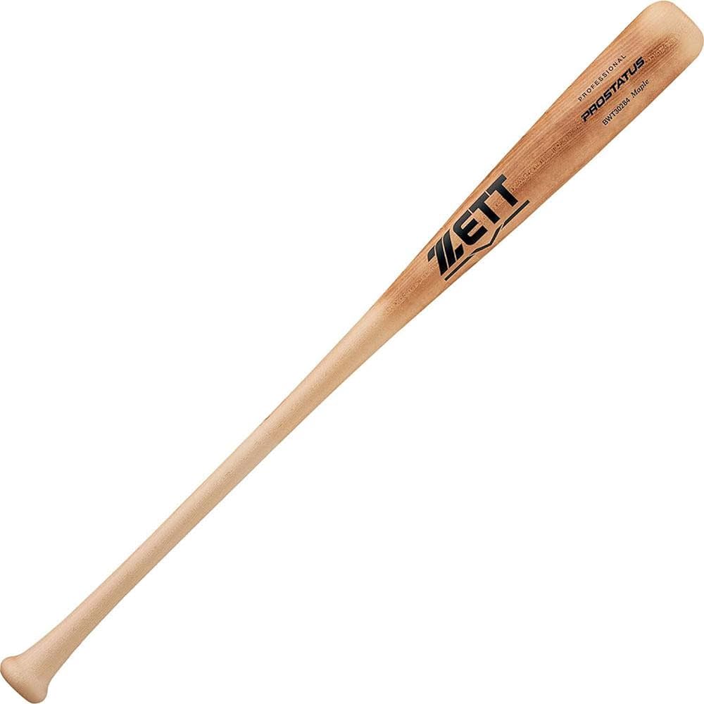ZETT Boys' Softball Baseball Wooden Bat Prostatus Material: Hard Maple 80cm 650g average/84cm 800g average