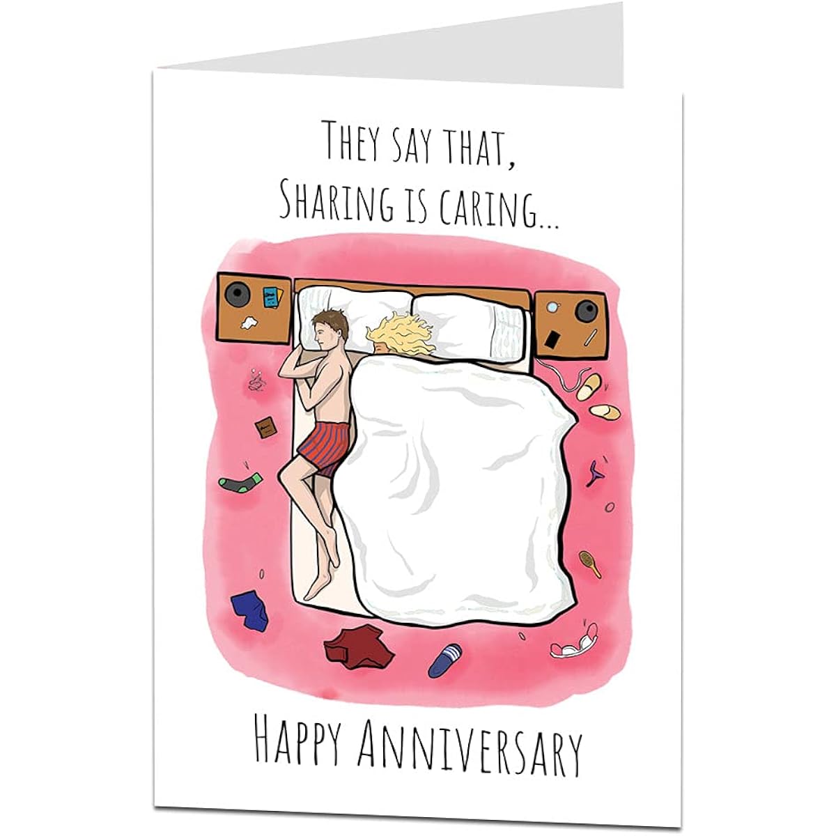 Funny Anniversary Card Sharing Is Caring