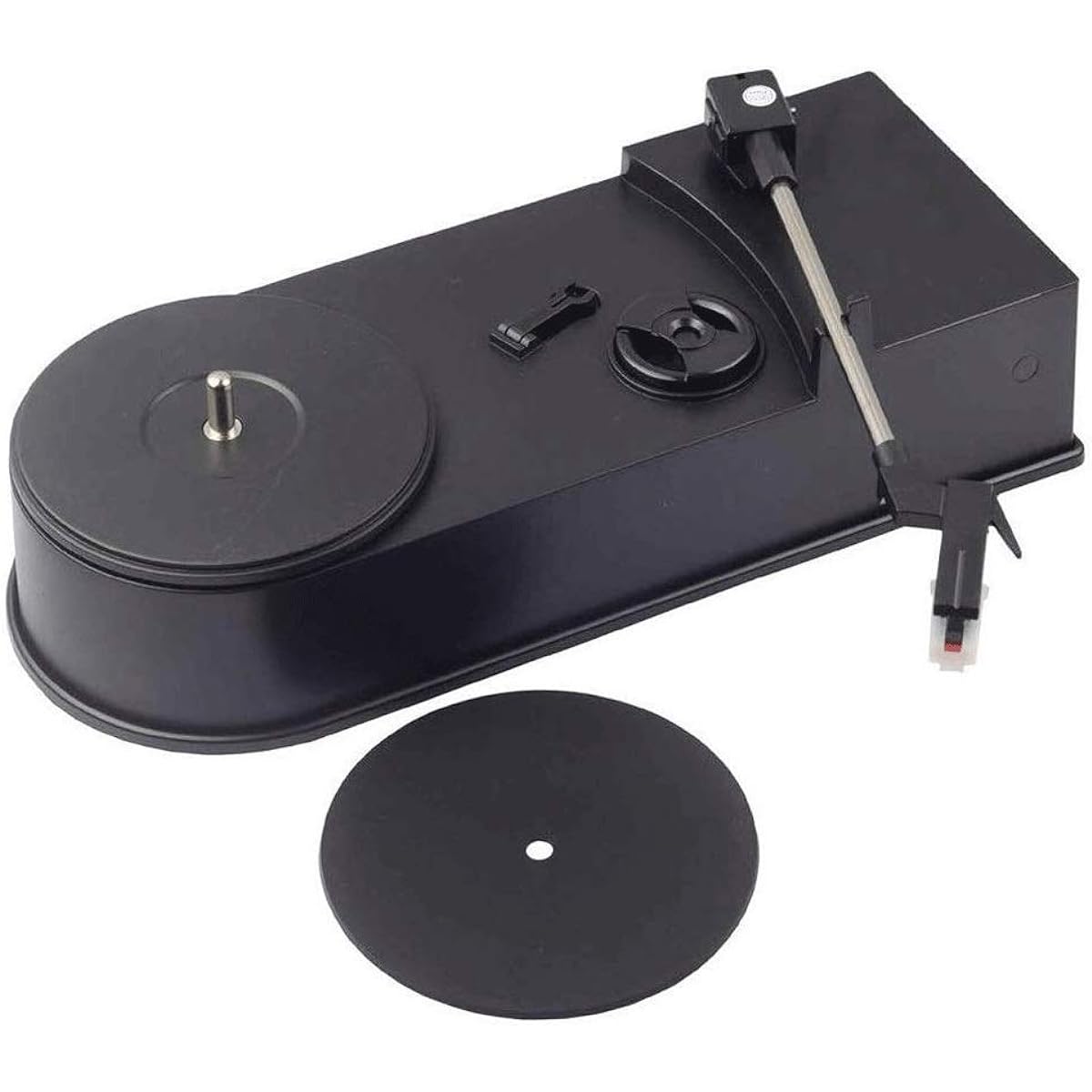 Record player, music box gramophone mini retro turntable record player, for records, mini gramophone support