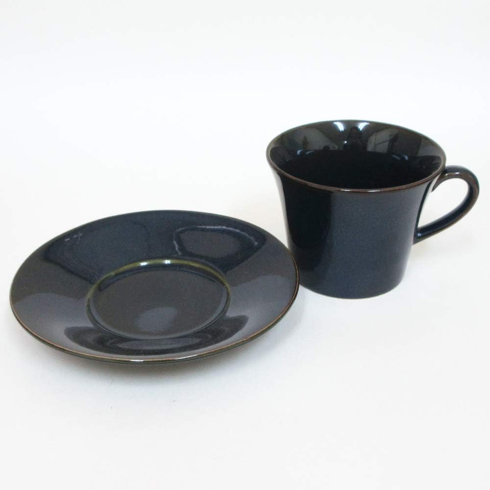 Shikisai - Pottery ONLINE - Coffee cup saucer 5-piece set Navy Scandinavian blue Mino ware