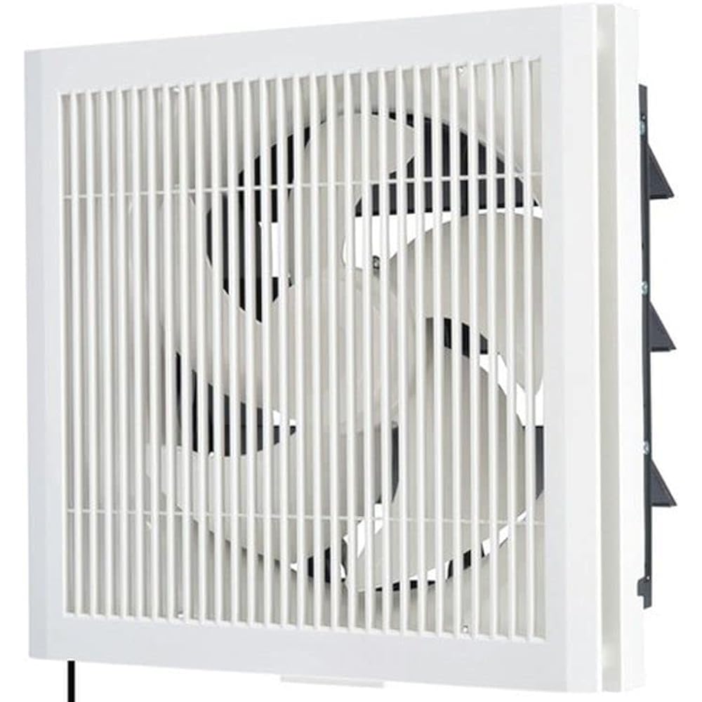 MITSUBISHI ELECTRIC Standard Ventilation Fan Clean Compaq Lattice Type Interlocking Shutter Drawstring Included 20cm White EX-20LK9-C