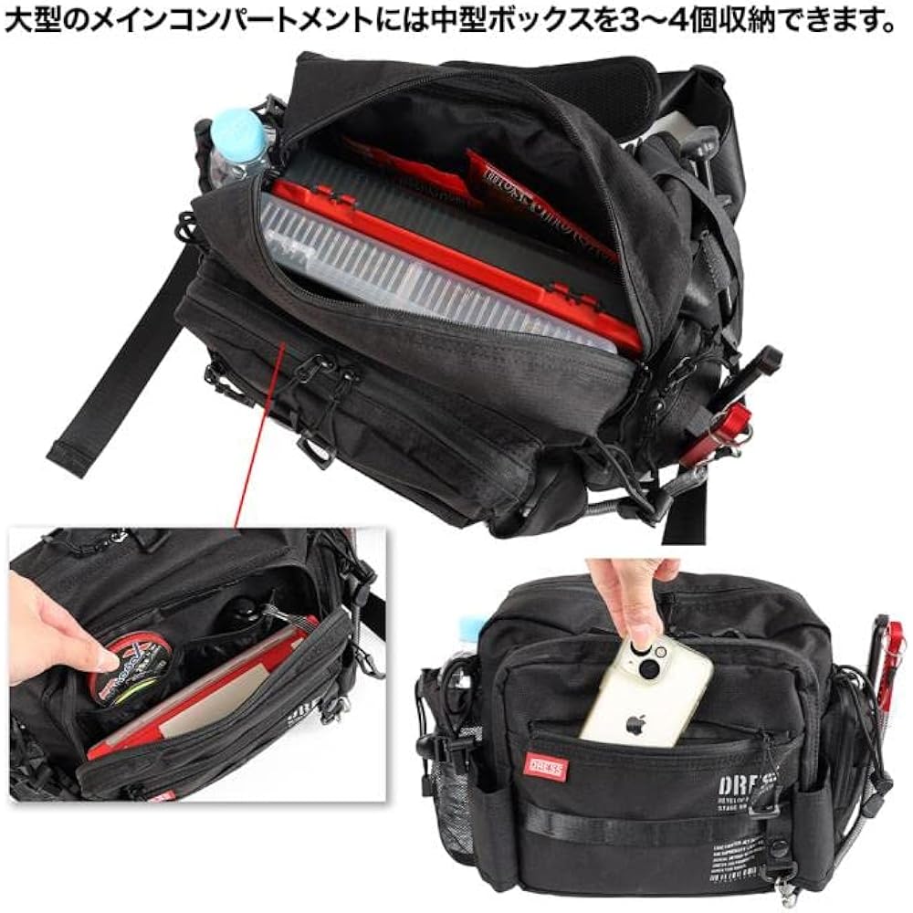 [DRESS] Holding Shoulder Bag Fishing Rod Holder Langan Bag Back Rucksack