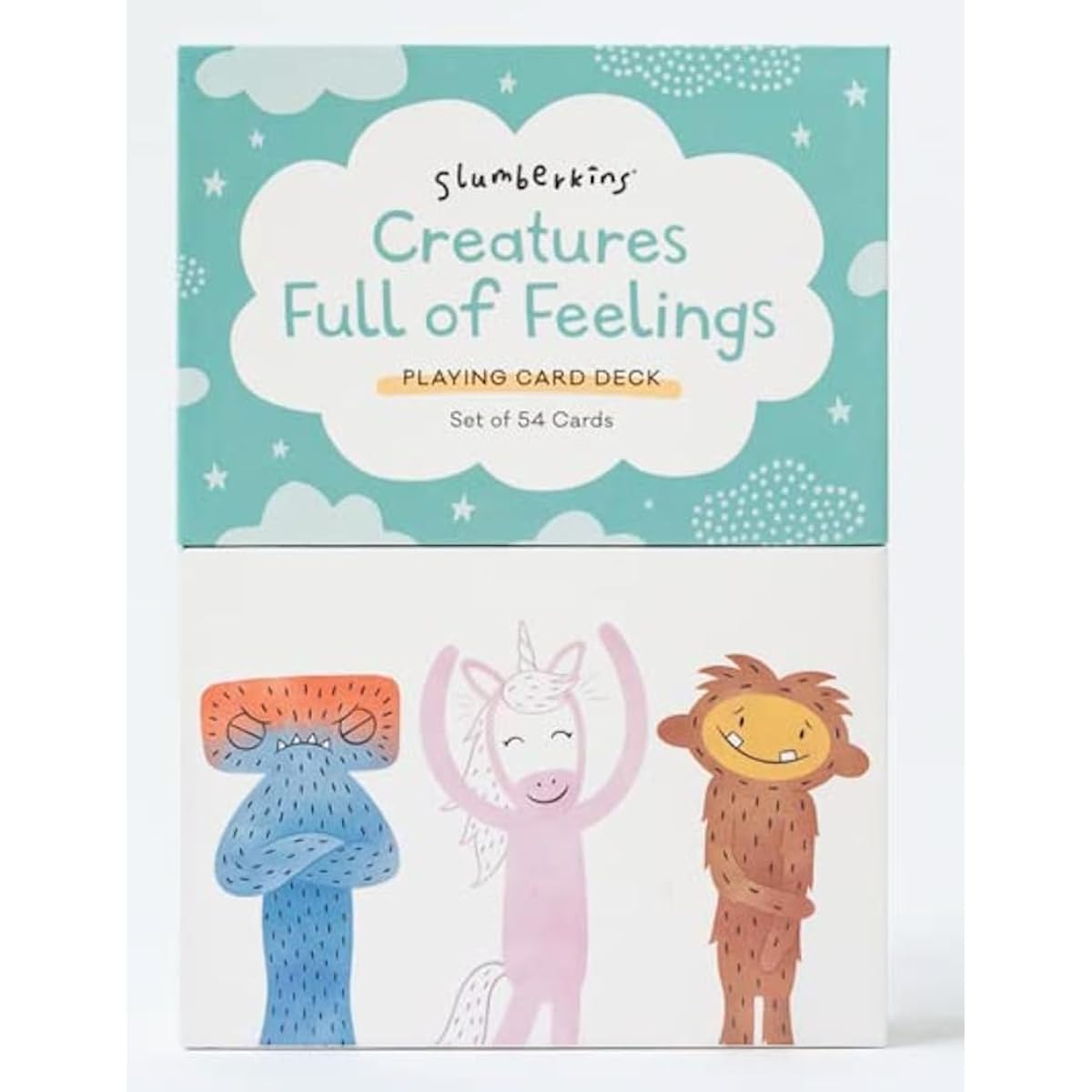 Slumberkins Creatures Full of Feelings Therapy Game for Kids | Teaches Emotions and Empathy | Social-Emotional Development | 54 Feelings Flashcards for Home or Classroom