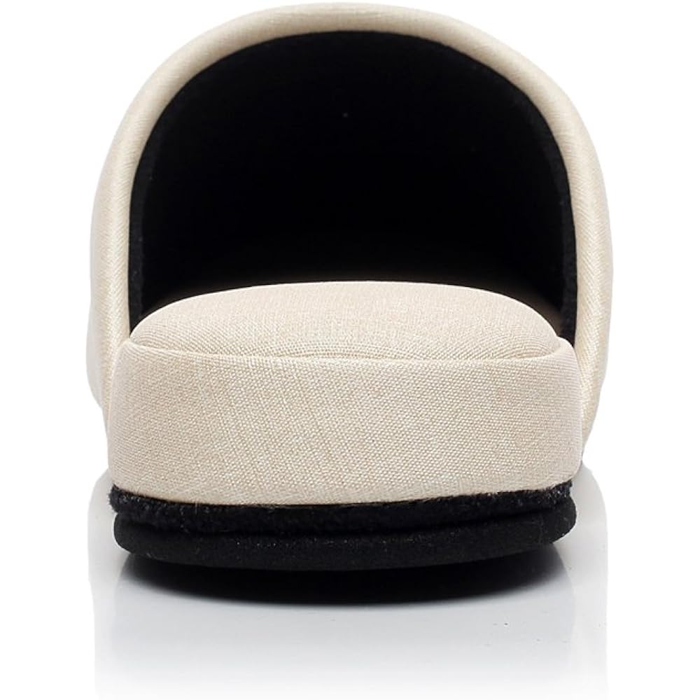 [MOON ROOM] Set of 4 pairs of indoor slippers for guests, 2 pairs for men, 2 pairs for women, indoor for guests [Can be wiped with water] [Stain-resistant] [Alcohol-resistant and sodium hypochlorite-resistant]