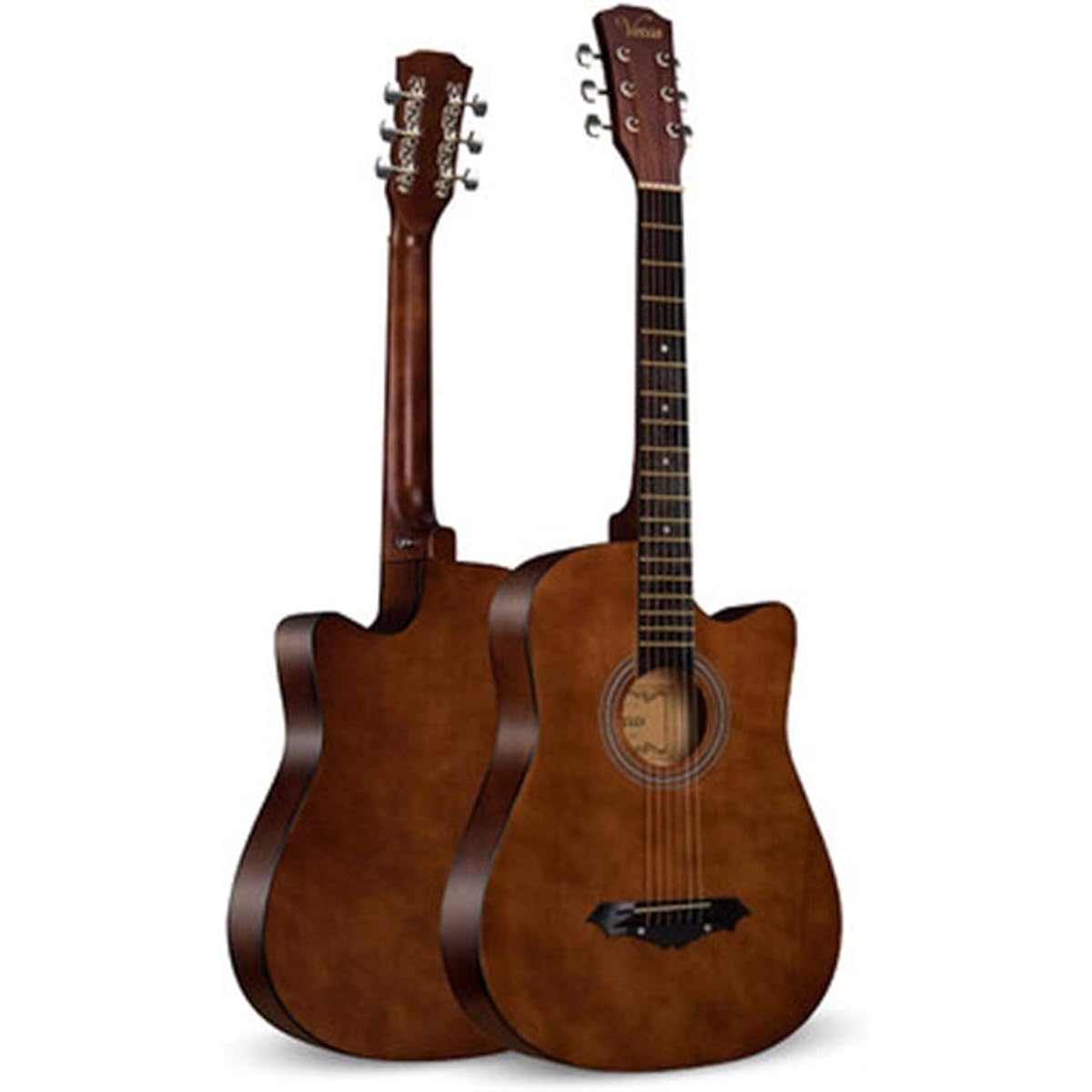Acoustic Guitar Acoustic Guitar Beginner Male and Female Entry Student Adult 38 Inch Wooden Guitar Classic Guitar (Color: Brown, Size: 38 inches)