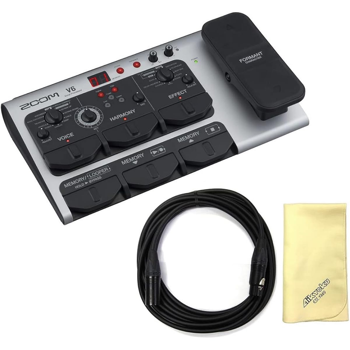 [Includes Aikyoku cloth] [Includes CANARE microphone cable] ZOOM V6-SP professional vocal multi-effect pedal
