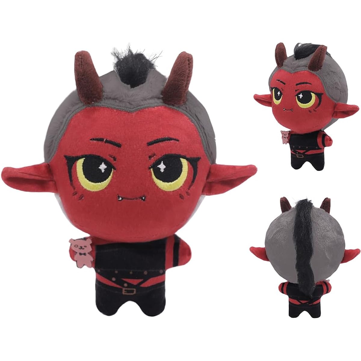 Gonriya Shadow Heart Plush Keychain BG3 Mini Stuffed Animal Lying Doll for Kids Adults