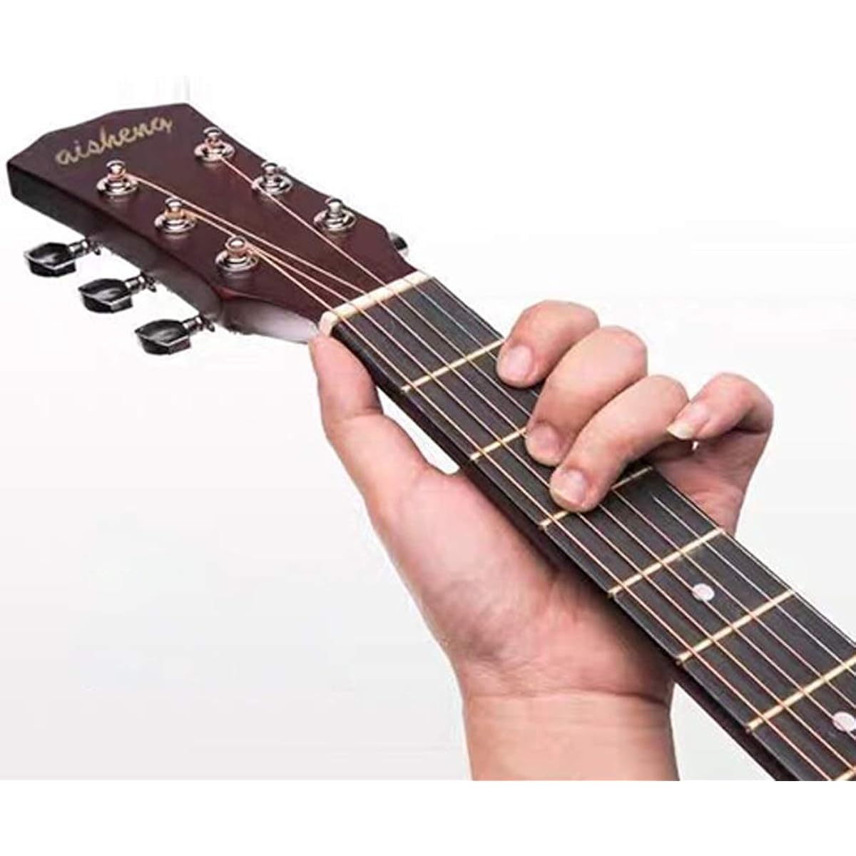 Beginner's Practice Guitar Full Size 41 Inthes Wooden Classical Guitar for Elementary School Students and Adults Beginner Guitar (Color: Brown, Size: 41 inches)