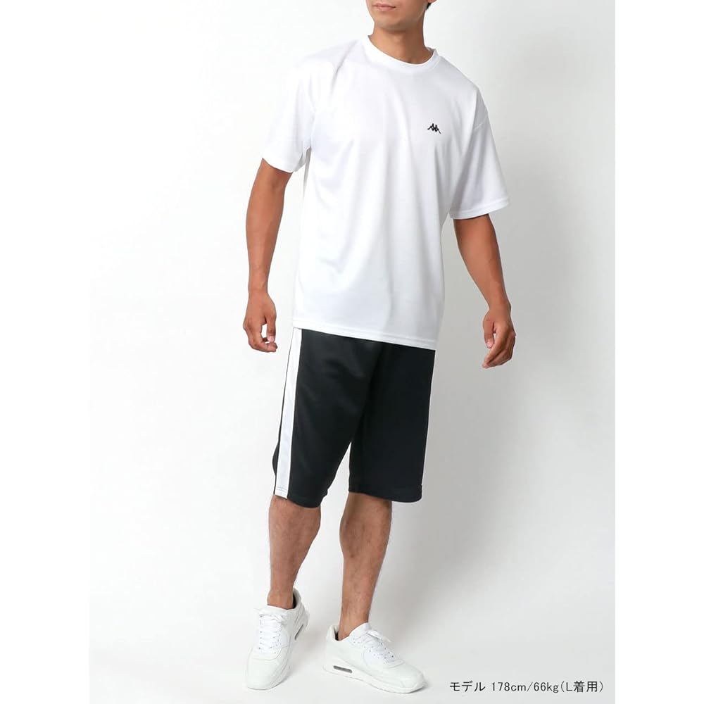 [Kappa] Training Wear Men's Top and Bottom Set Jersey Short Sleeve Dry Pants Custom Made M L LL 3L 4L 5L 6L Room Wear Setup