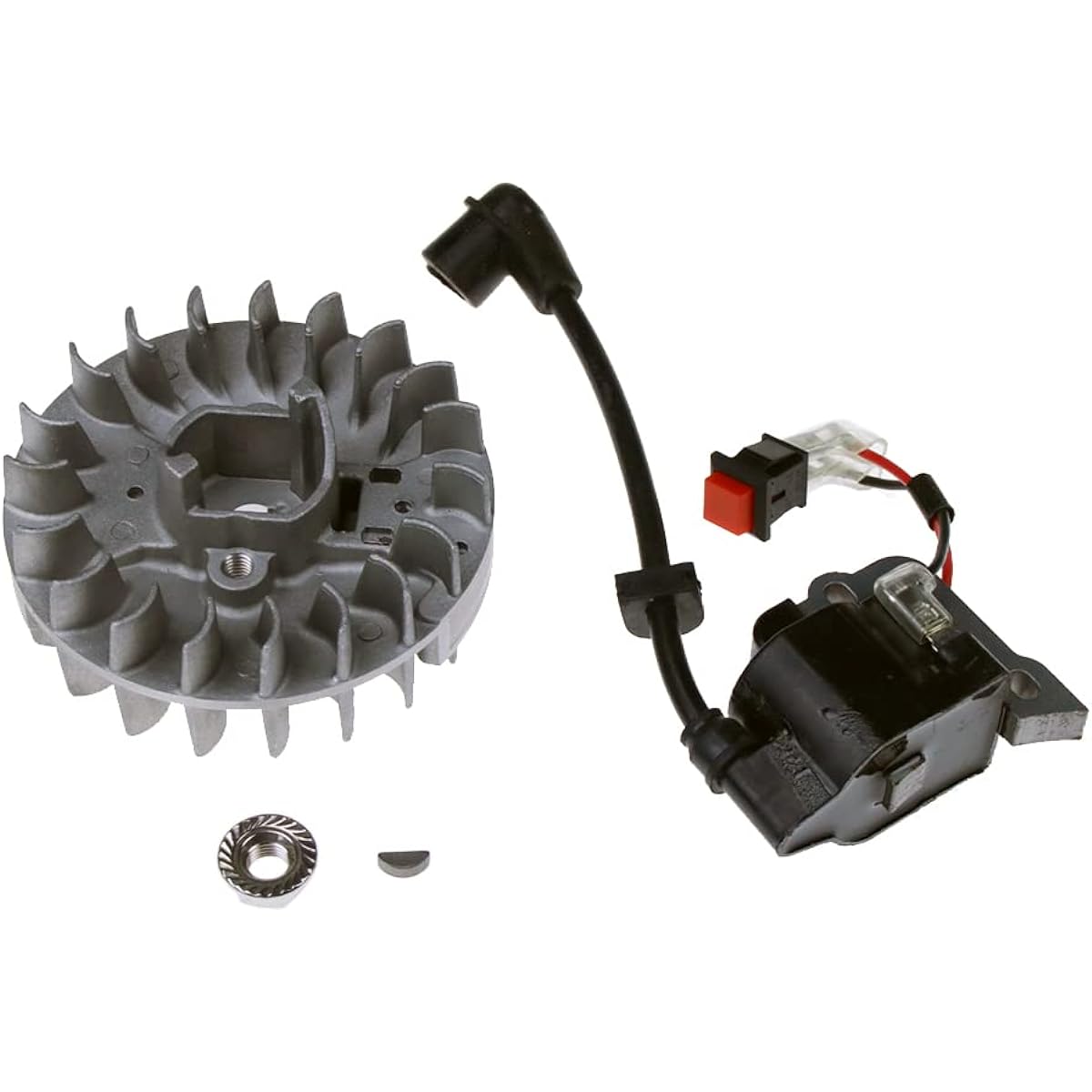 FLMLF Ignition Coil and Flywheel Kit for 1/5 RC HPI Baja Rovan King Motor 5B 5T 5SC FG REDCAT Car
