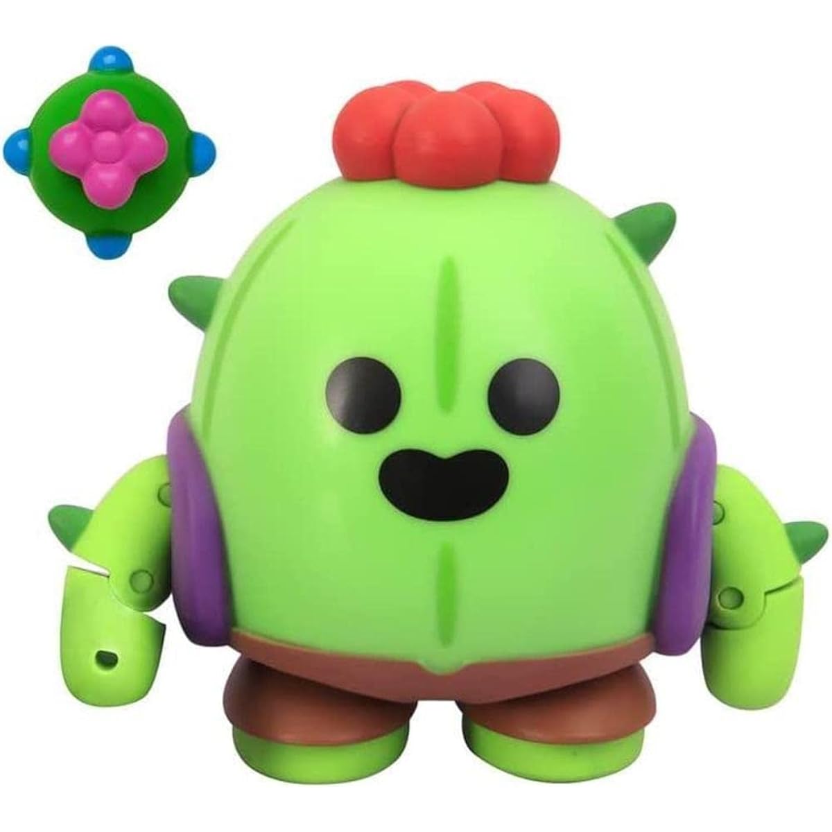 P.M.I. Brawl Stars Action Figures Spiked Cactus Figure 4.5" Tall Collectible Brawl Stars Toys Figures Officially Licensed Supercell Gifts for Video Gamers Articulated Figures