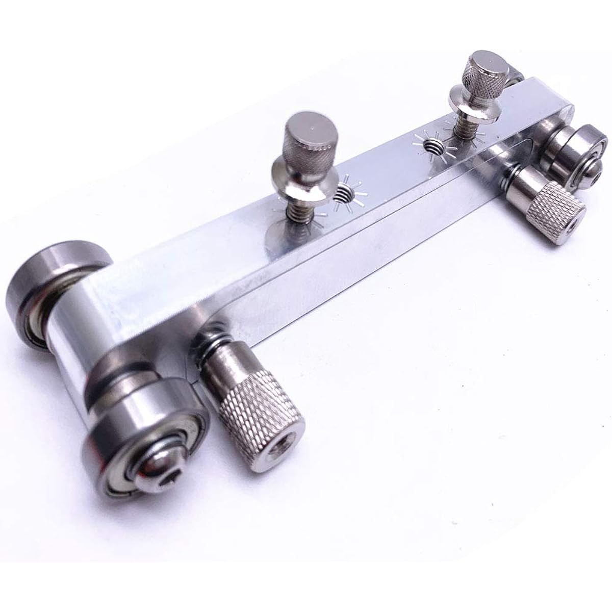 Jiayouy Adjustable Guitar Nut & Bridge Sander Lucier Tool for Electric Acoustic Guitar Bass Silver