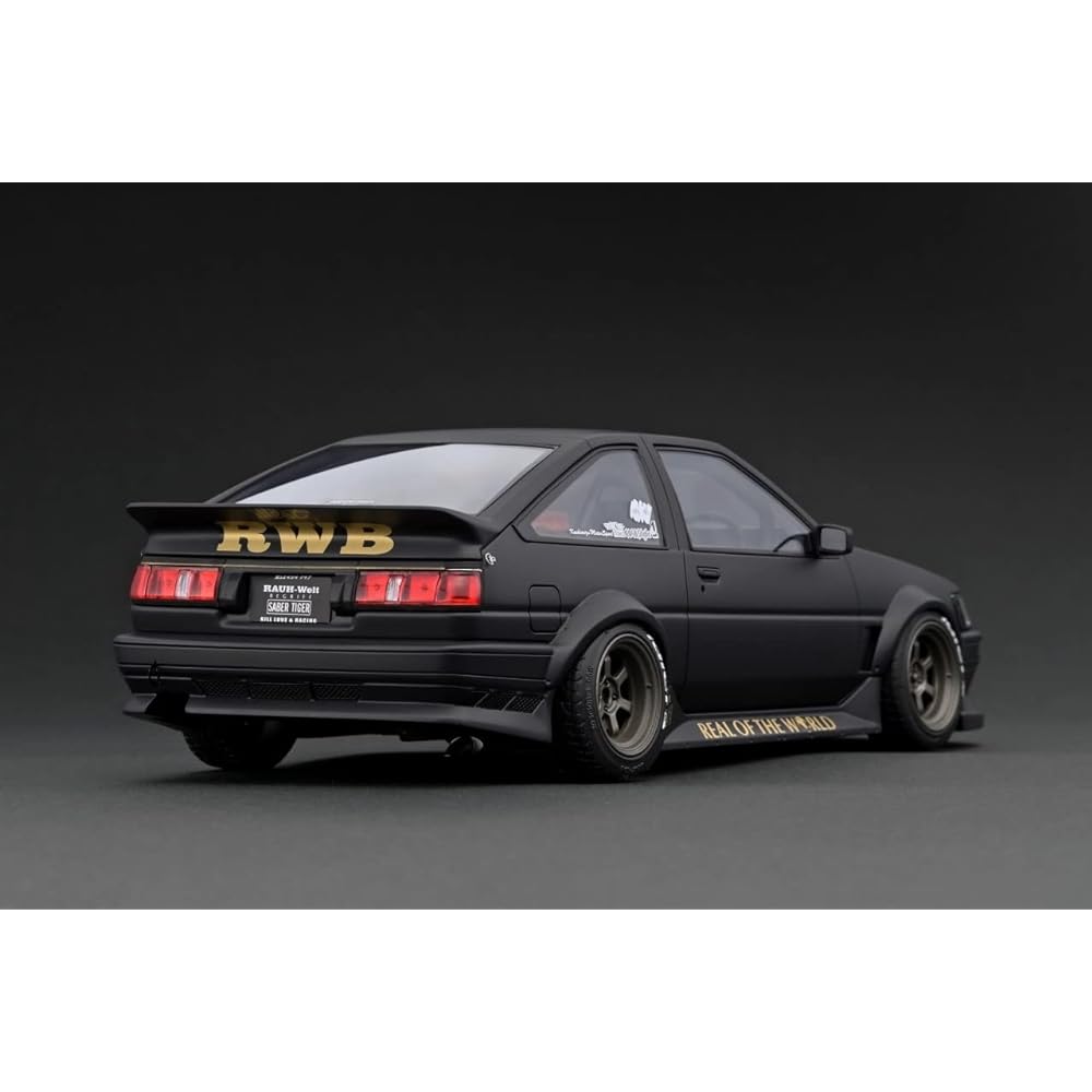 ignition model 1/18 RWB AE86 Matte Black finished product IG2606