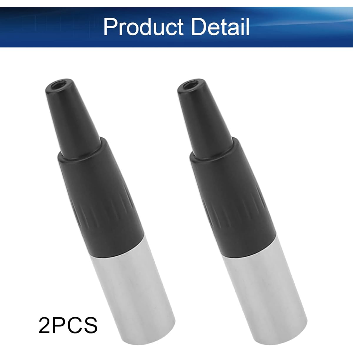 Heyiarbeit Mini XLR Male Converter Adapter Zinc Alloy 3 Pin Converter Recording Studio Video Audio System LY-KNT055 2pcs