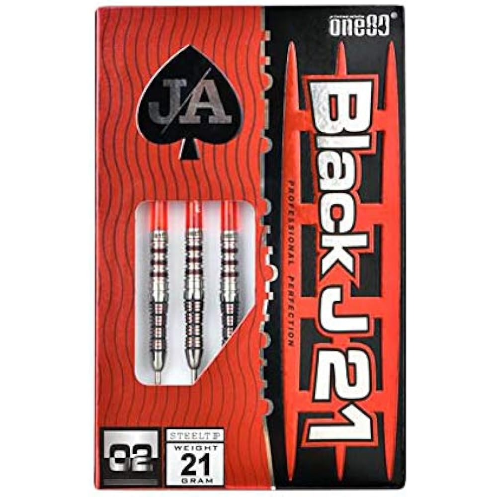 Dart Barrel One80 [One Eighty] Black Jay 21 04 (BLACK J21 04 Tungsten90%) | Darts 2BA Barrel 19.0g