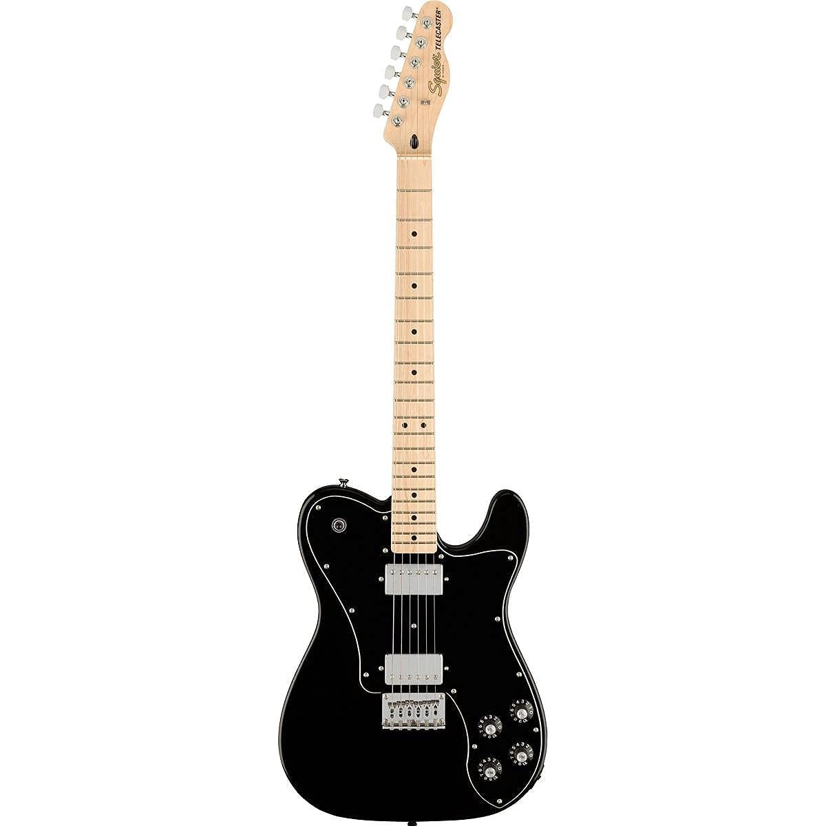 Fender Squier by Fender Electric Guitar Affinity Series™ Telecaster® Deluxe, Maple Fingerboard, Black Pickguard, Black with Soft Case