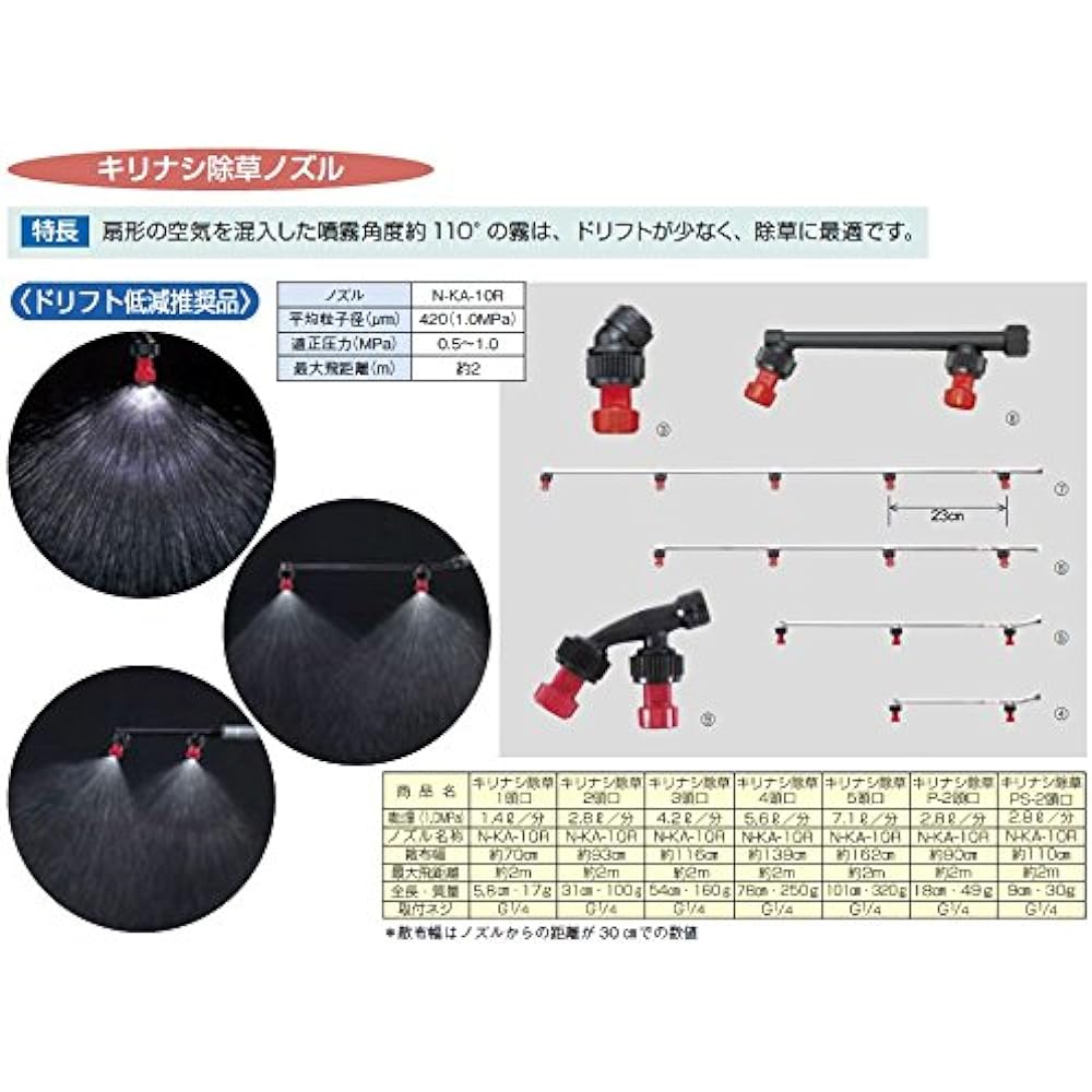 Yamaho Kirinashi weeding 4 heads (G1/4) 142057